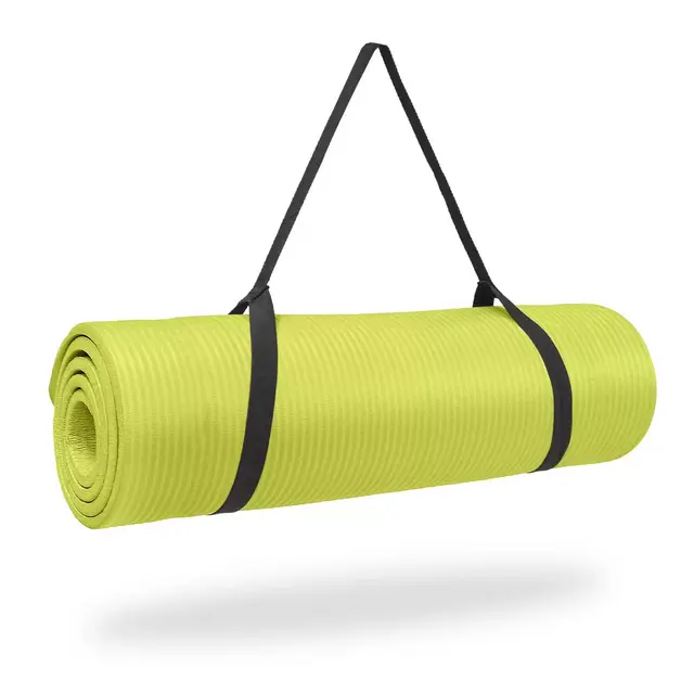 Pure Fitness® Extra Thick High Density Exercise Mat in Lime