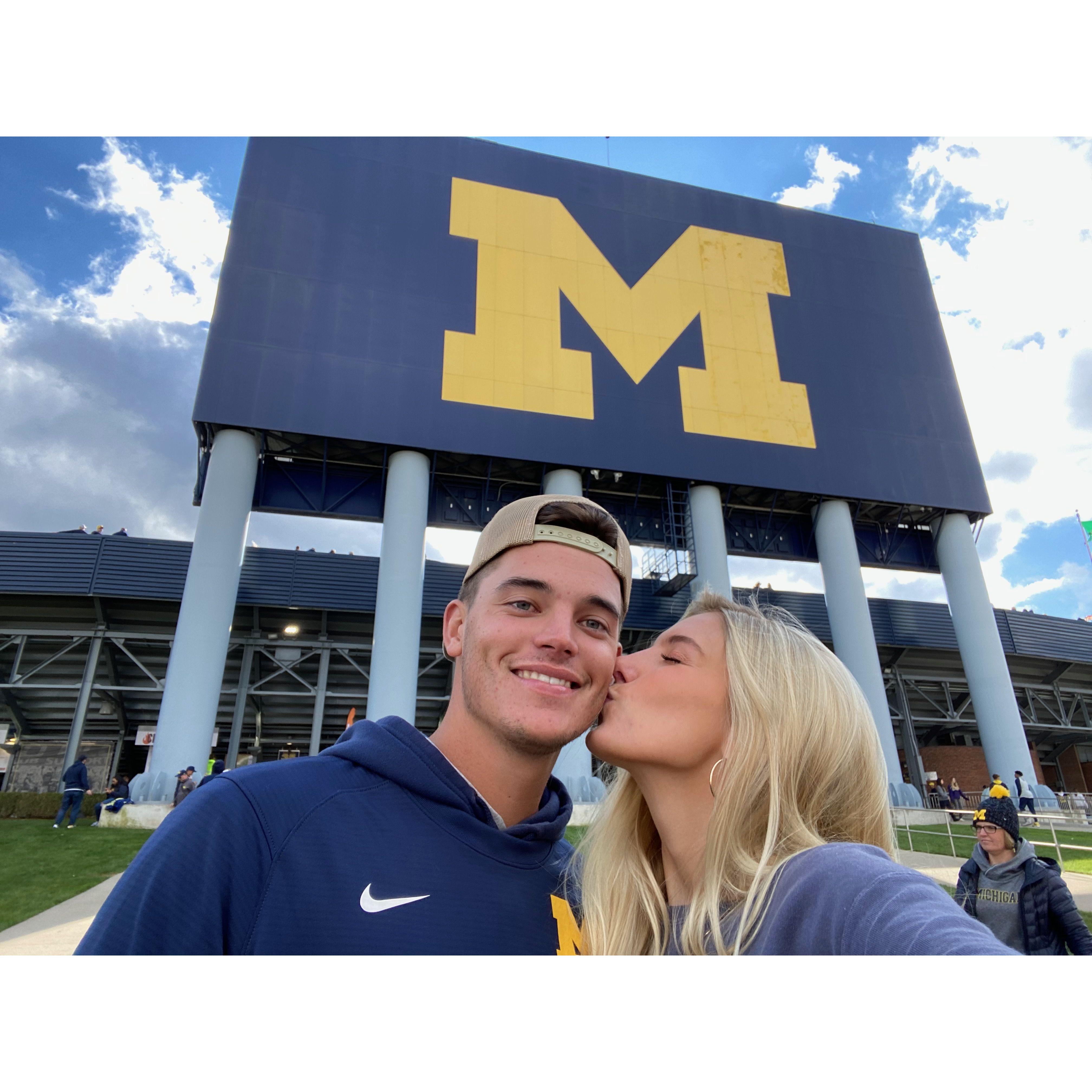 10/23/2021: Our first Michigan football game!