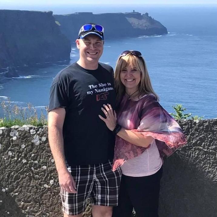 Newly engaged on the Cliff's of Moher in Ireland!