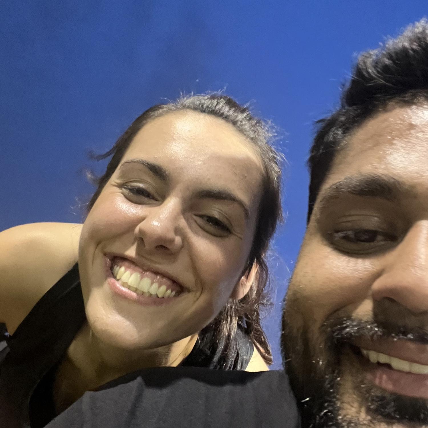 The first photo we took together