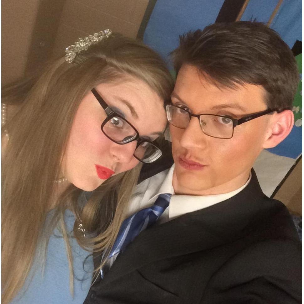 Behind the scenes of "It's A Wonderful Life: A Live Radio Play" (and our first play as a couple)