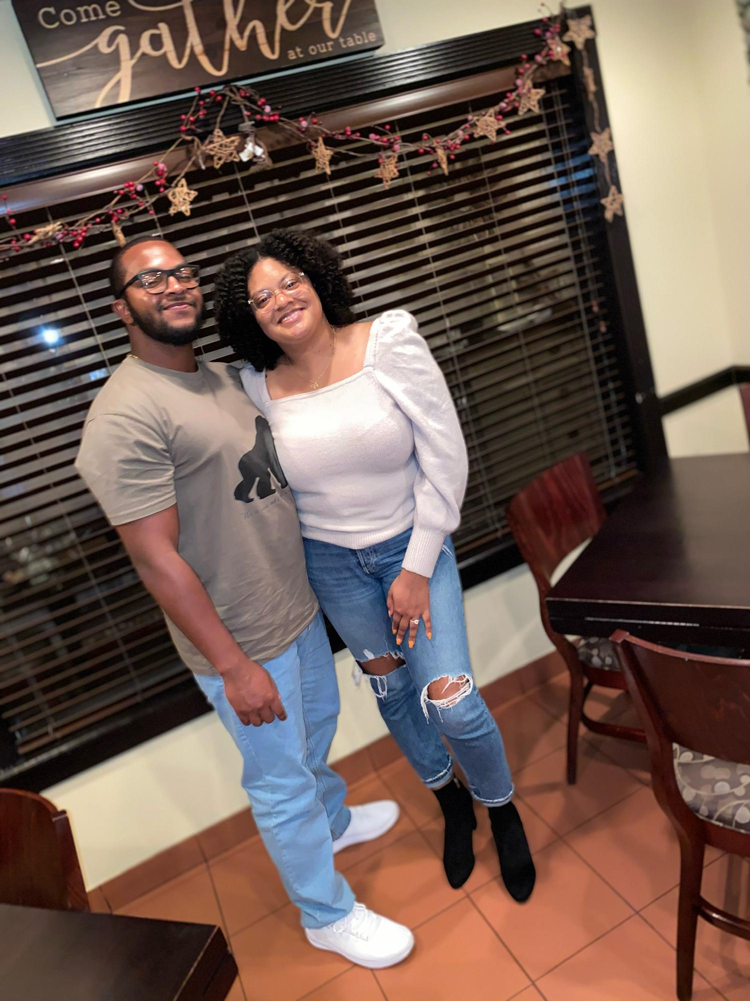 The day we got engaged at Gabriella’s Italian restaurant. 
10/7/20