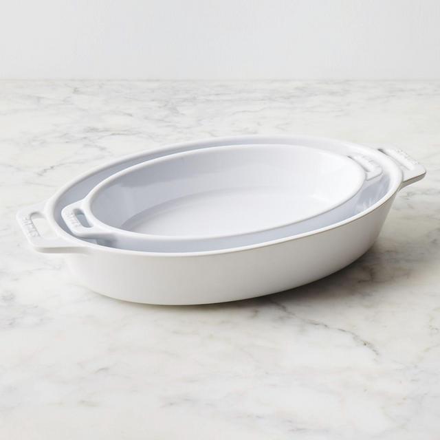 Staub 2-Piece Ceramic Nesting Oval Baking Dish Set
