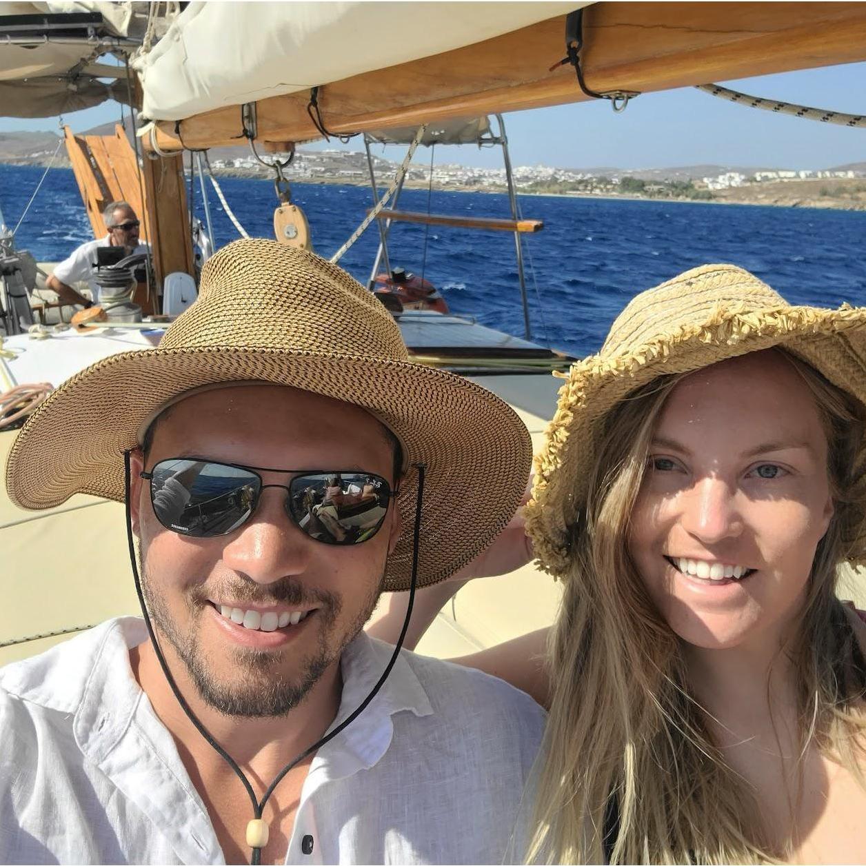 Sailing around Paros