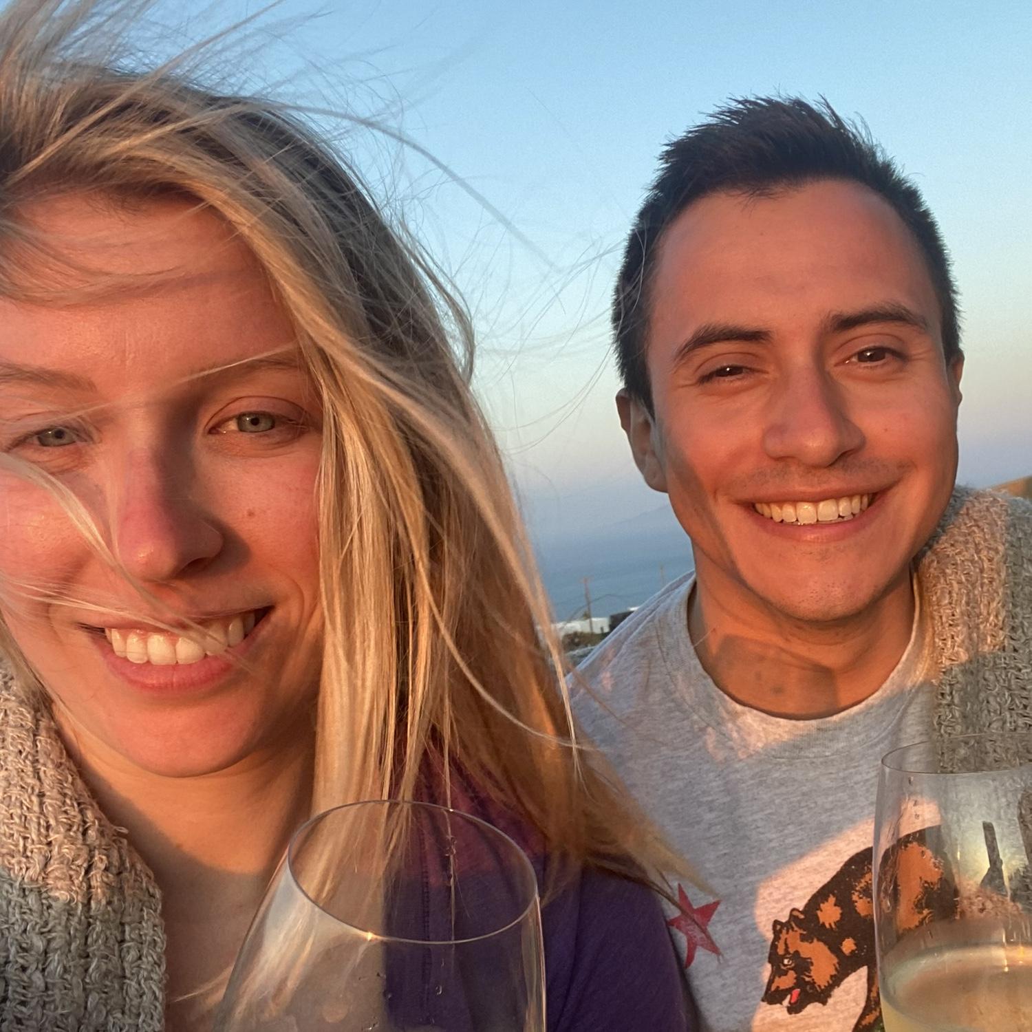 What's more romantic than a sunset in Santorini