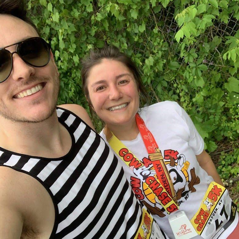 First 5K! Cow Chase in Dryden, NY.