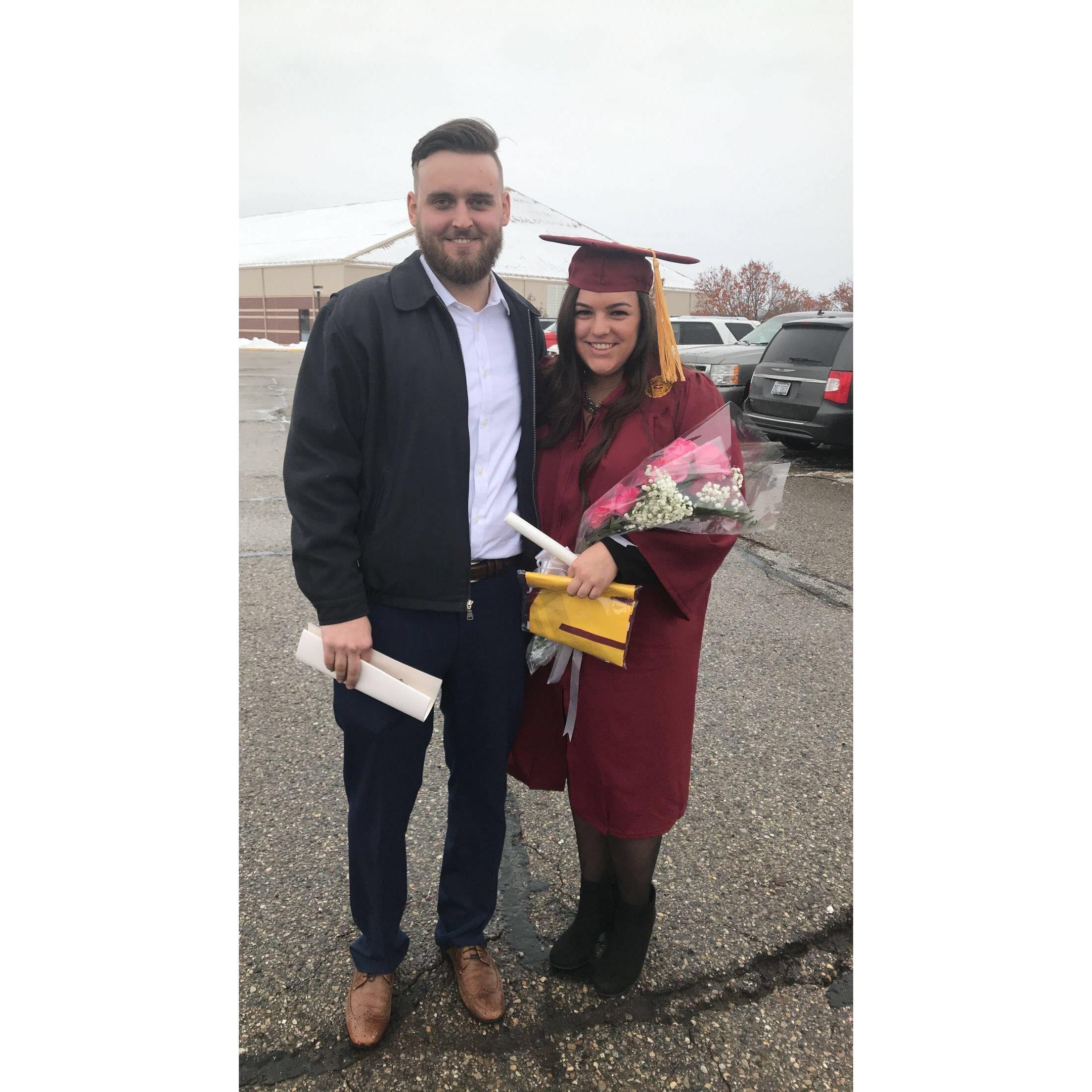 Kayla's graduation from Central Michigan University