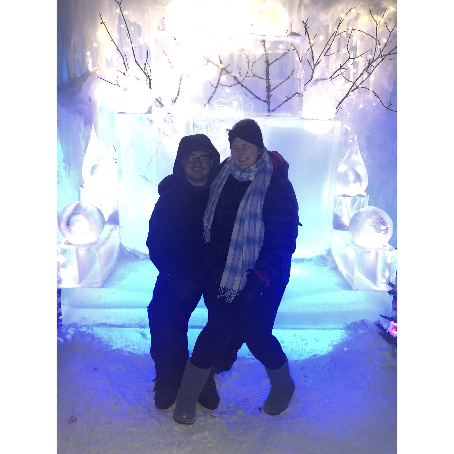 Visting the Ice Sculptures