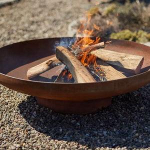 Weathering Steel Round Bowl Fire Pit