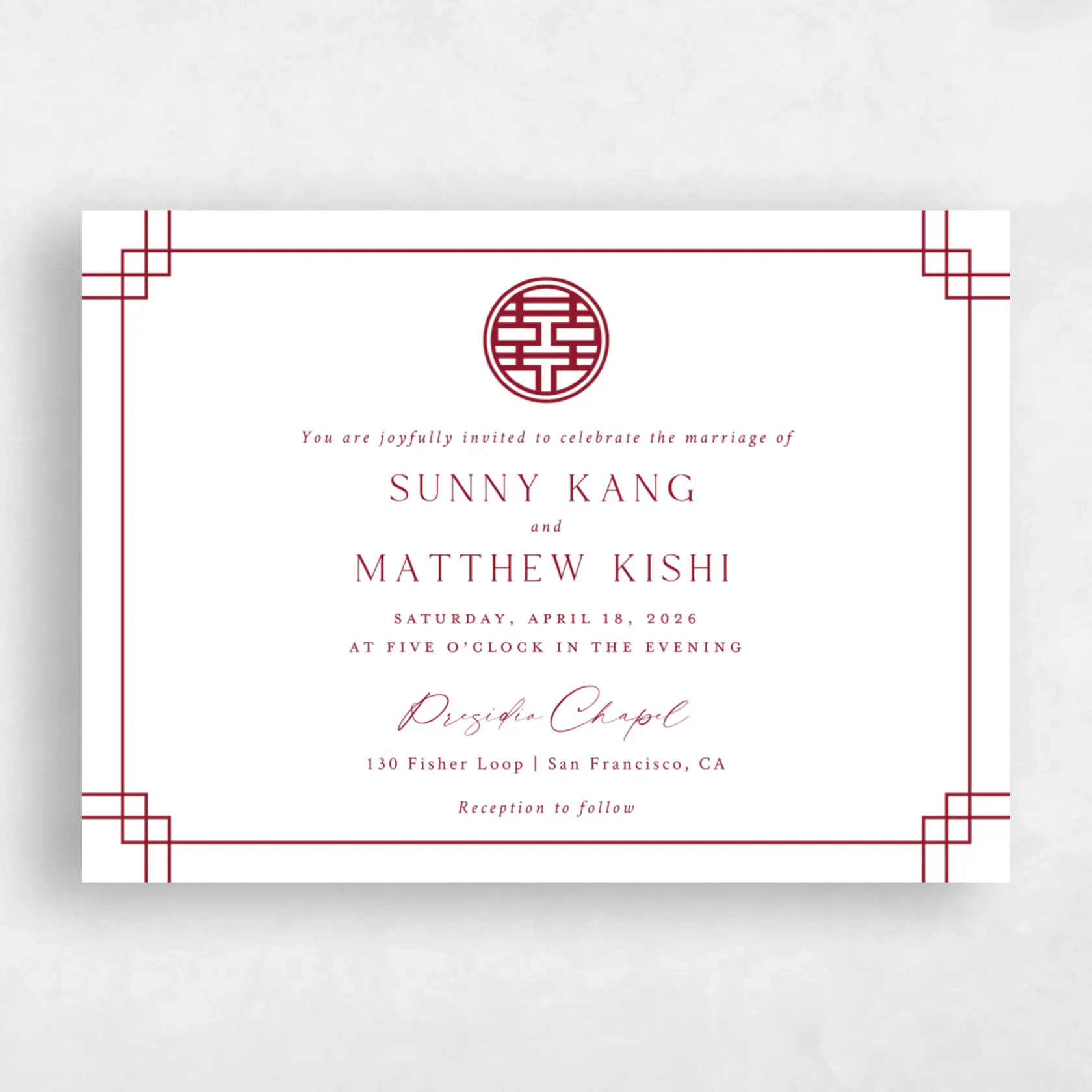 Invitation - Meili Landscape preview
