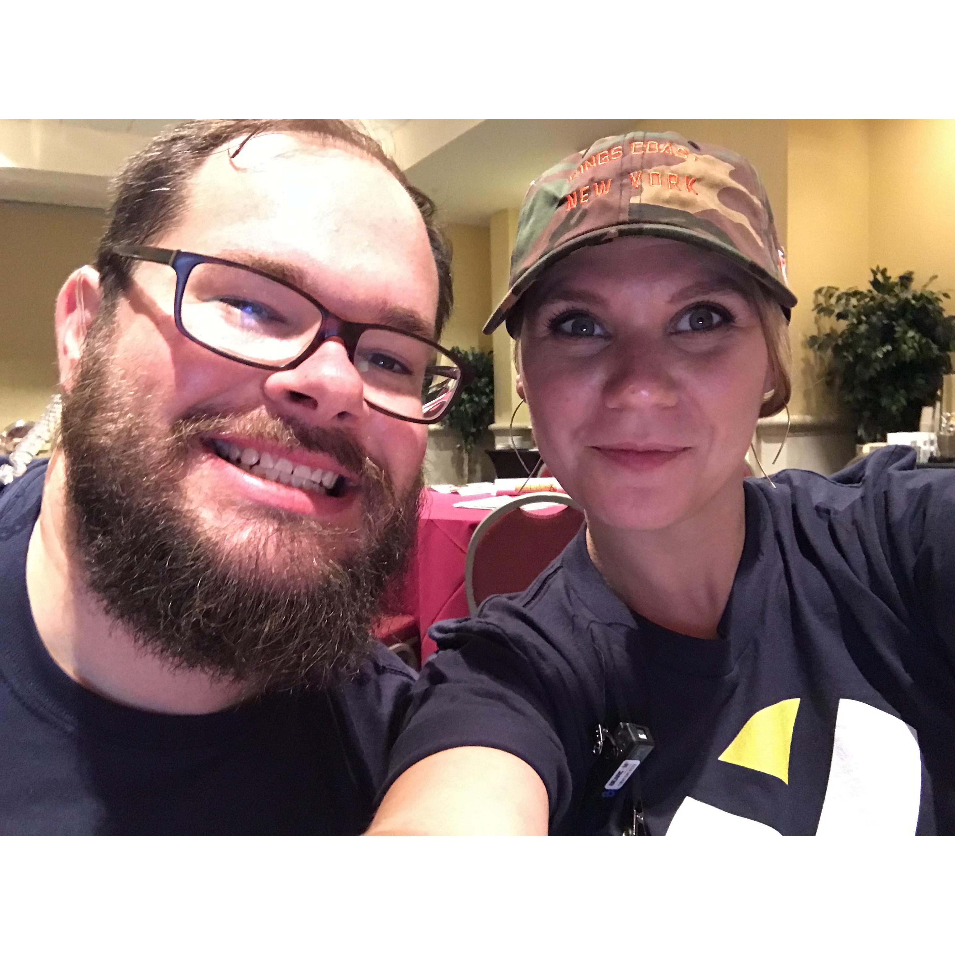 Hanging out at our annual nerd convention.