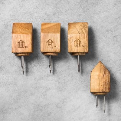 Acacia House Wooden Corn Holders - Set of 4 - Hearth & Hand™ with Magnolia