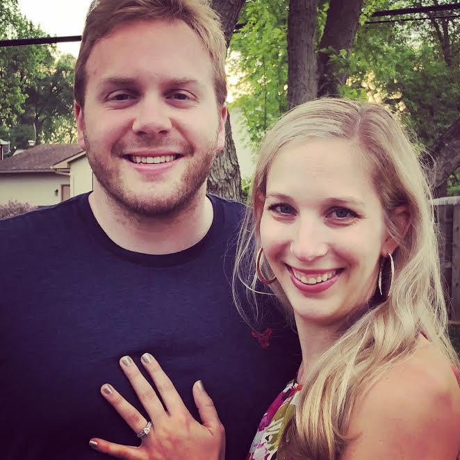 Congrats WE'RE engaged family BBQ