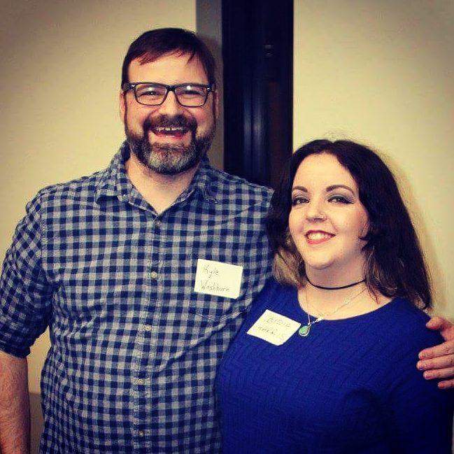 Sometimes we go to events and wear name tags and do things!
