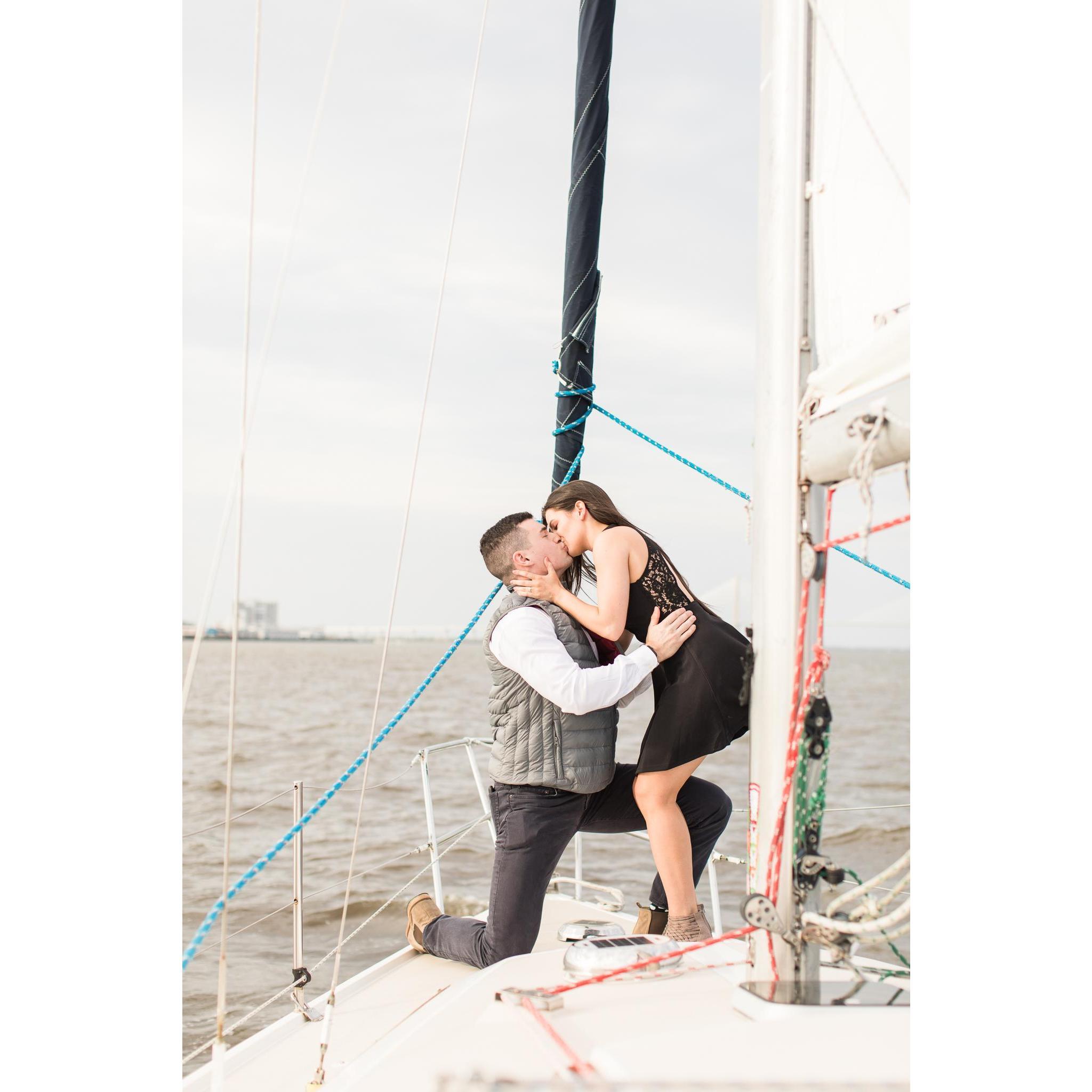 Right after she said YES!