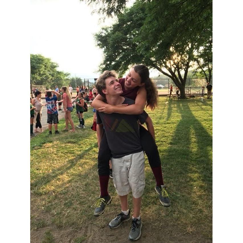 Sam Supporting Me at my Softball Game 7/24/2018