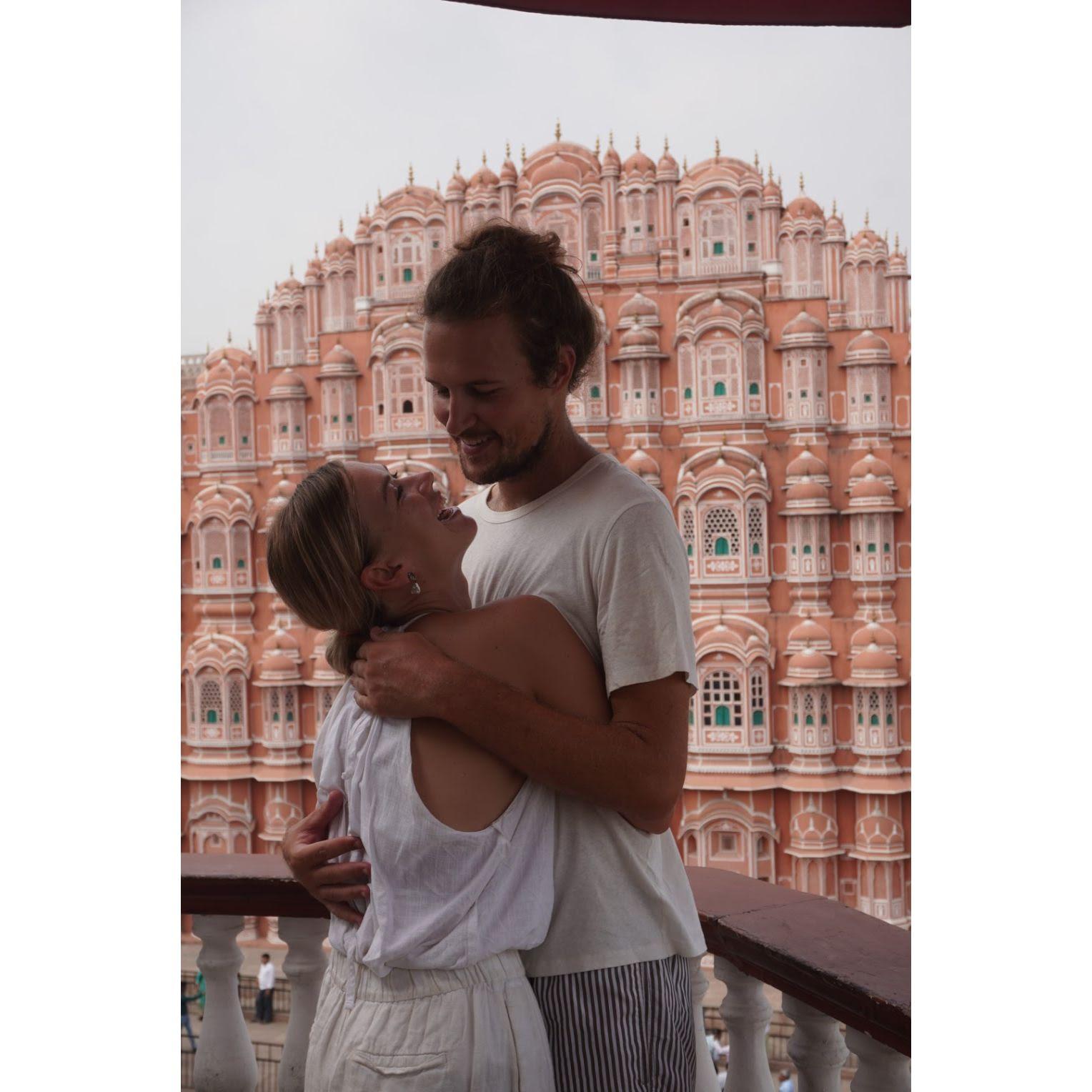 "Just the two of us, creating memories in foreign lands..." Marvelling at architectural wonders in Jaipur, India