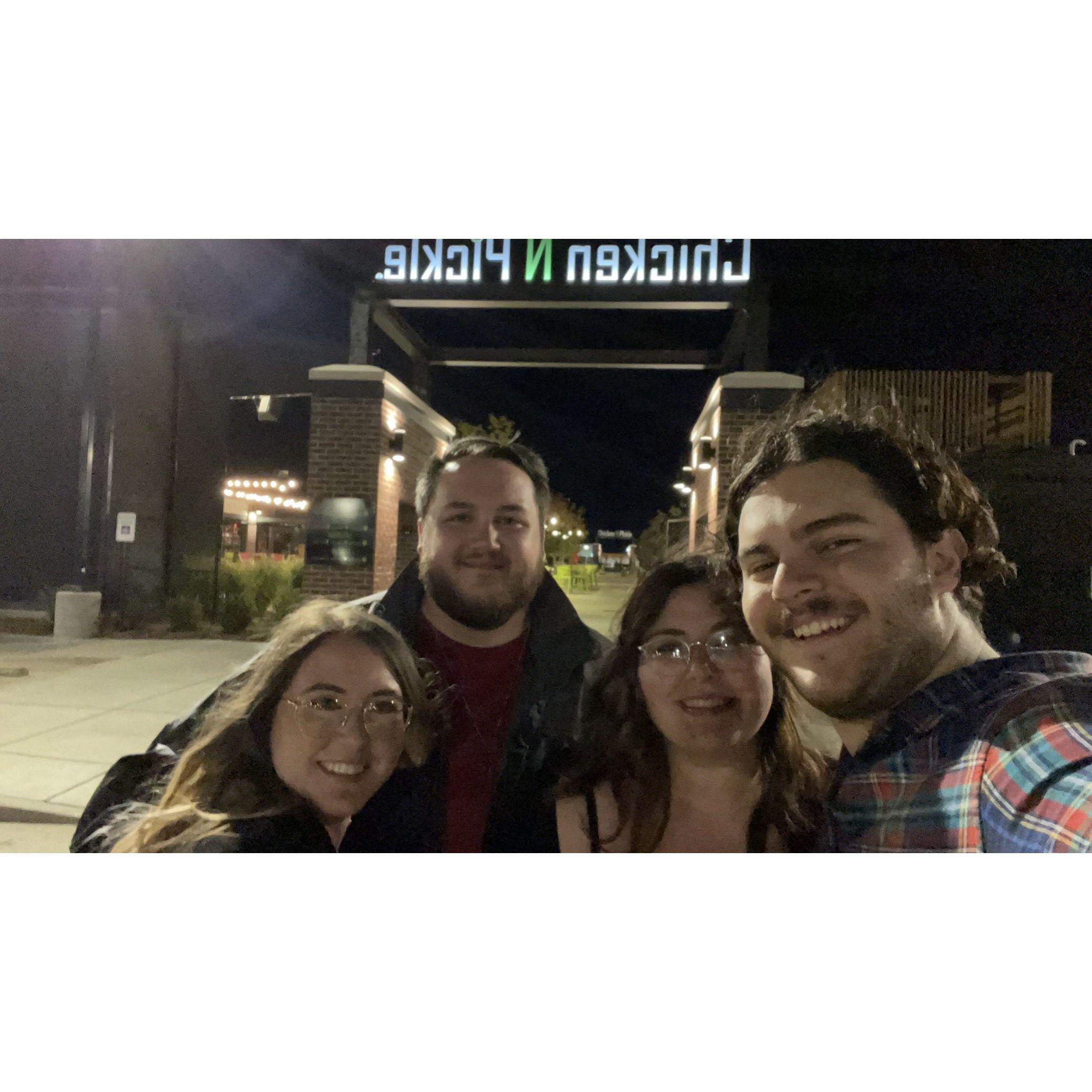 Our first double date with Dani and Steehl.