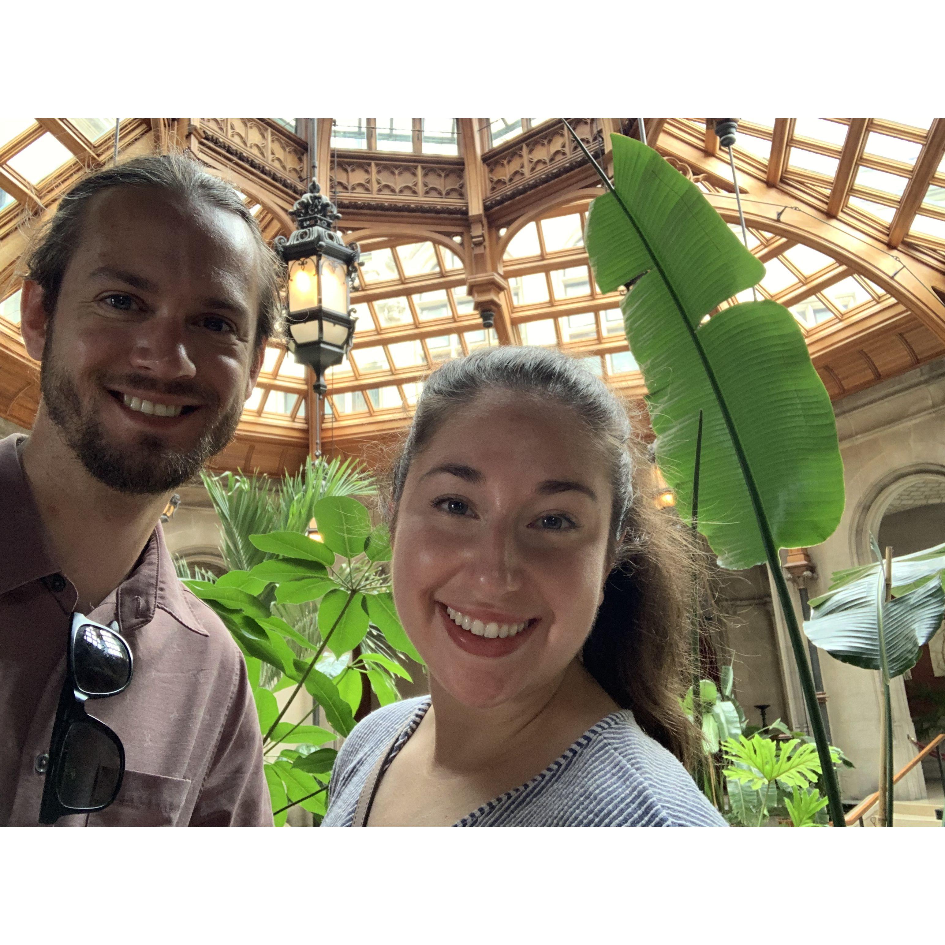 Atrium of Biltmore Castle in Asheville; June 2022
