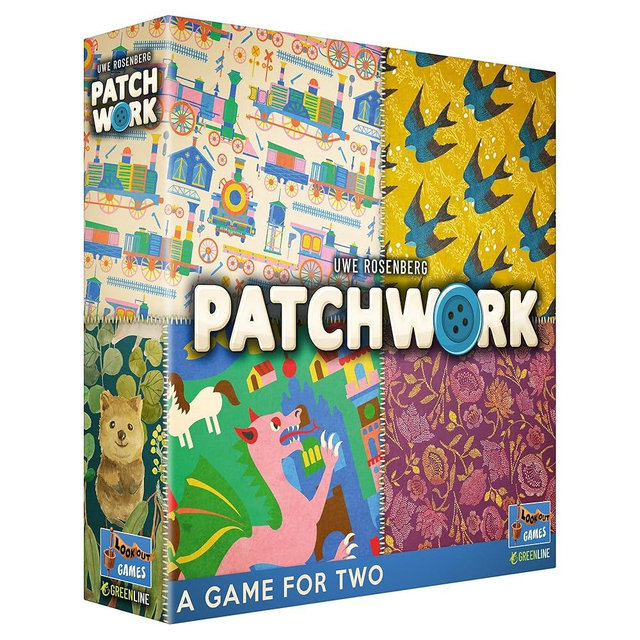 Lookout Games Patchwork Board Game (Revised Edition) - Interactive Quilting Puzzle Strategy Game, Family Fun for Kids & Adults, Ages 8+, 2 Players, 30 Minute Playtime