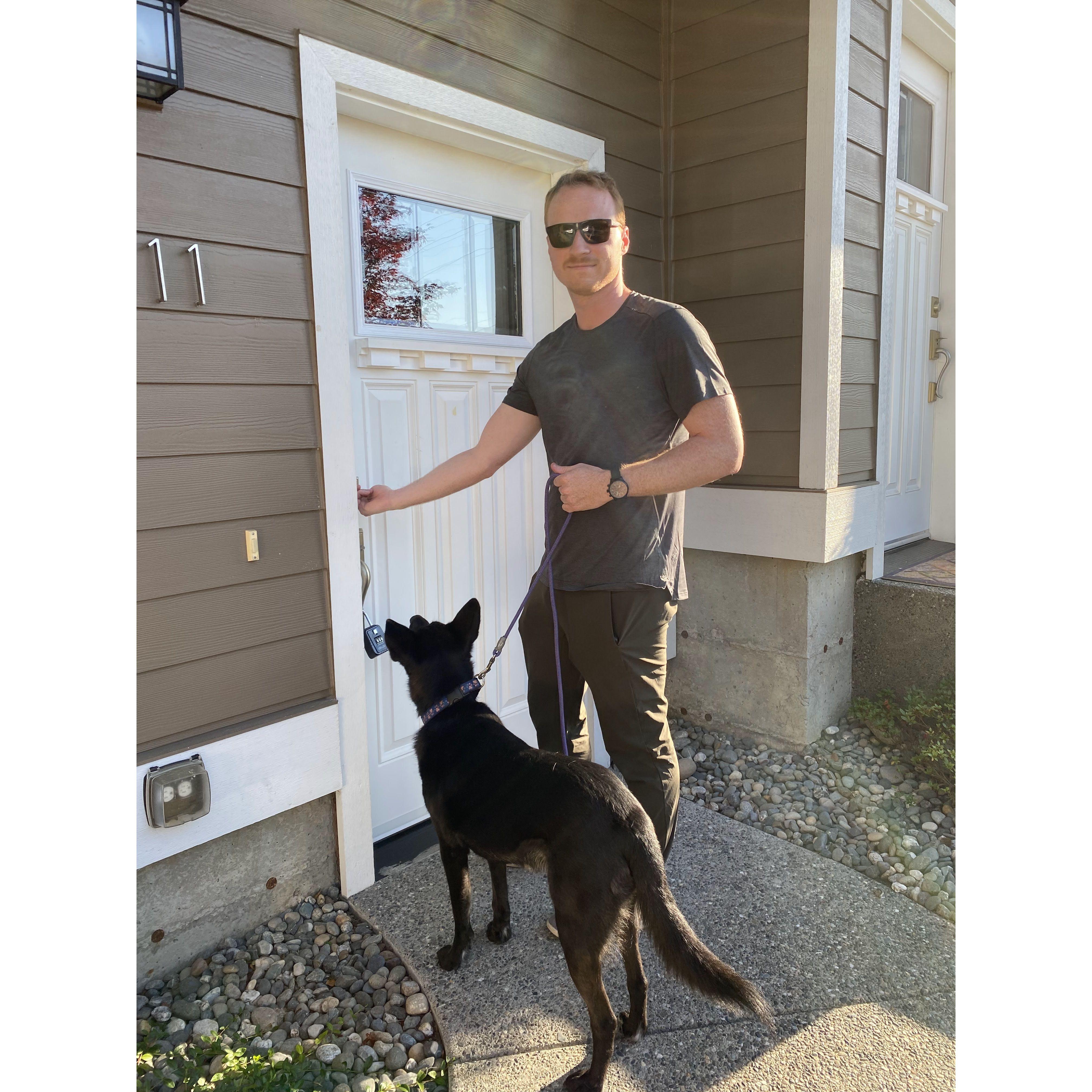 Walking into our first home together