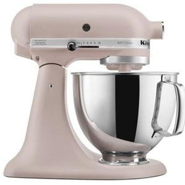 KitchenAid Artisan Series 5 Quart Tilt Head Stand Mixer with Pouring Shield KSM150PS, Feather Pink