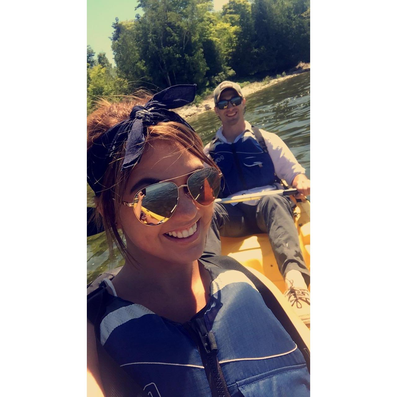 Kayaking in Door County