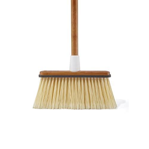 IMUSA IMUSA Triangle Indoor/Outdoor Broom with Metal Handle, Orange/Grey -  IMUSA