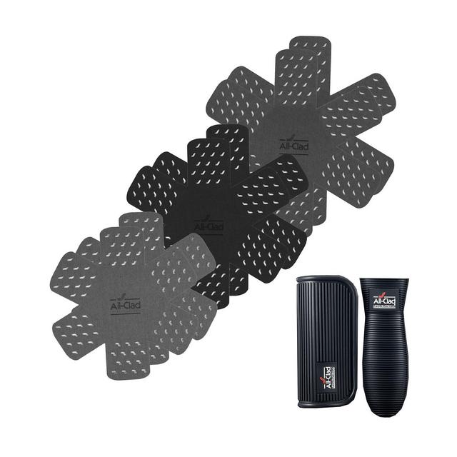 All-Clad Silicone 8 Piece Cookware Protectors Silicone Grip Set