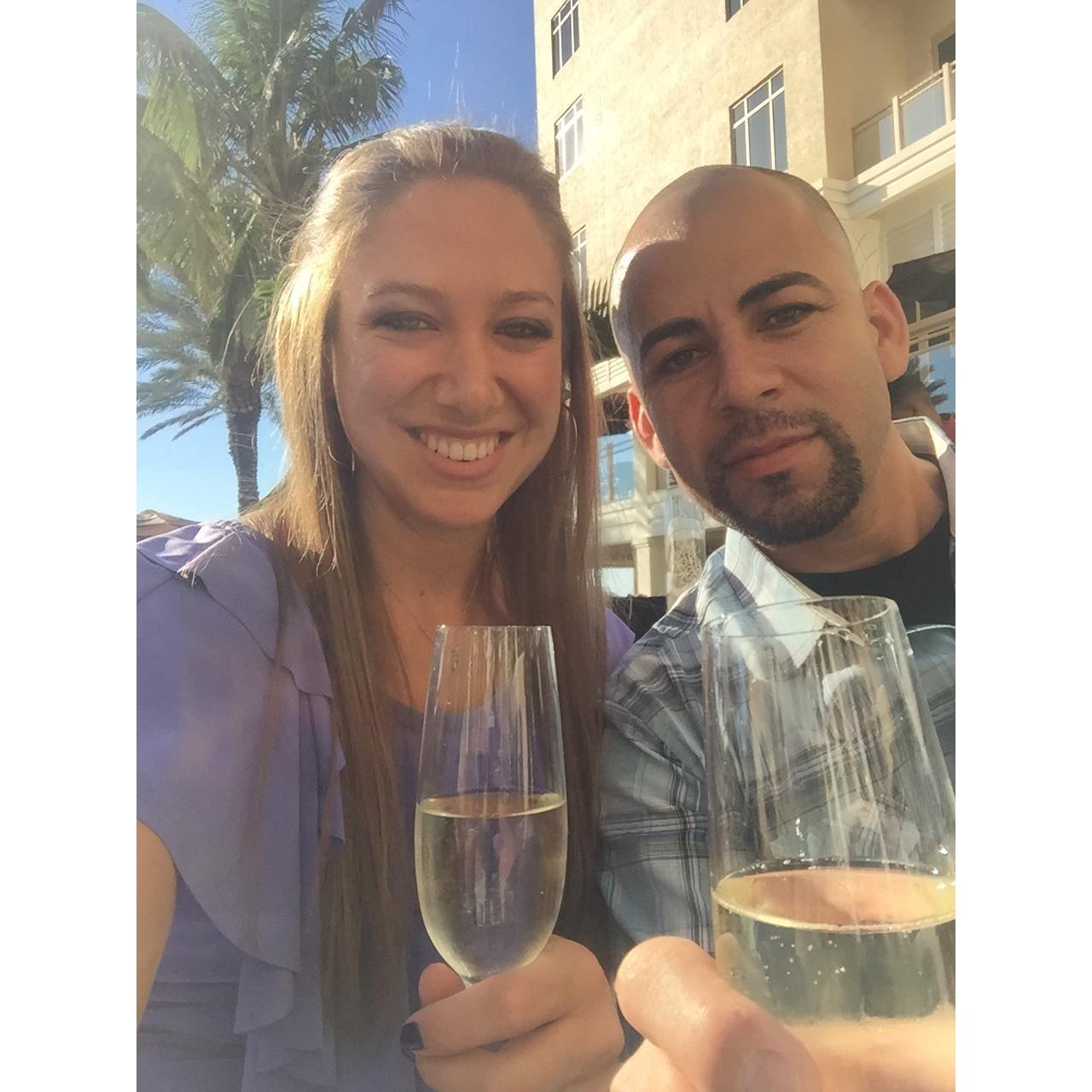 At a wedding on Clearwater Beach -2018
