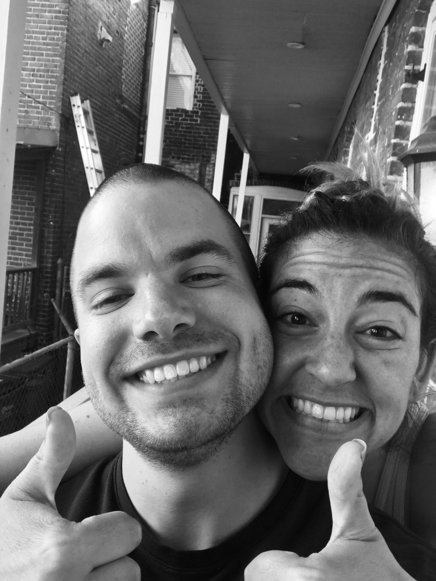 One of our favorite pictures commencing our cross country road trip from California to VA 🚗!