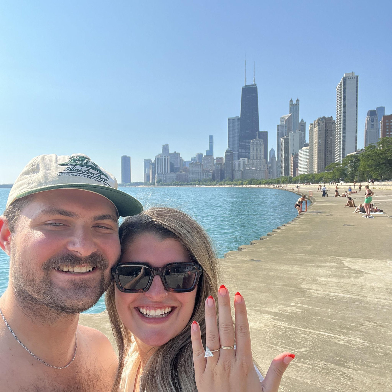 Moments after the proposal!