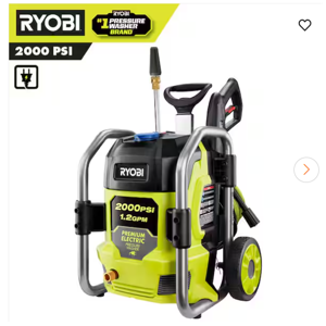 2500 PSI 1.2 GPM High Performance Cold Water Electric Pressure Washer