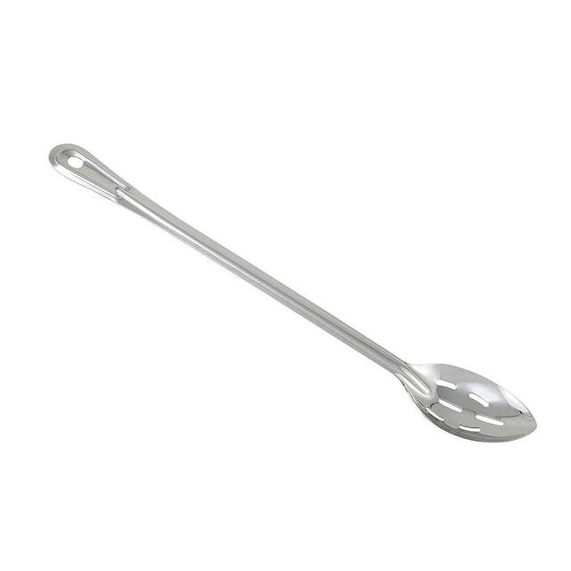 Winco Stainless Steel Basting Spoon, Slotted, 18", 1.5mm
