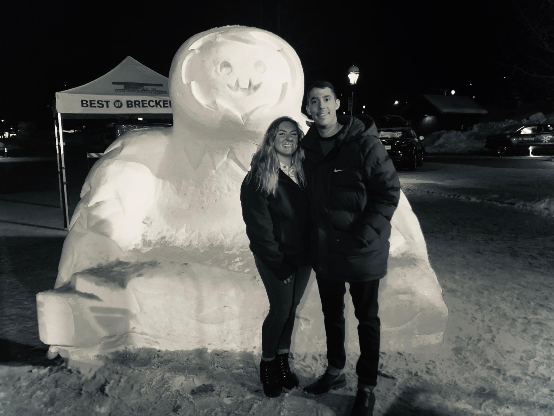 The one with the ice sculptures