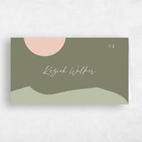 Green Wedding Place Card - Paloverde