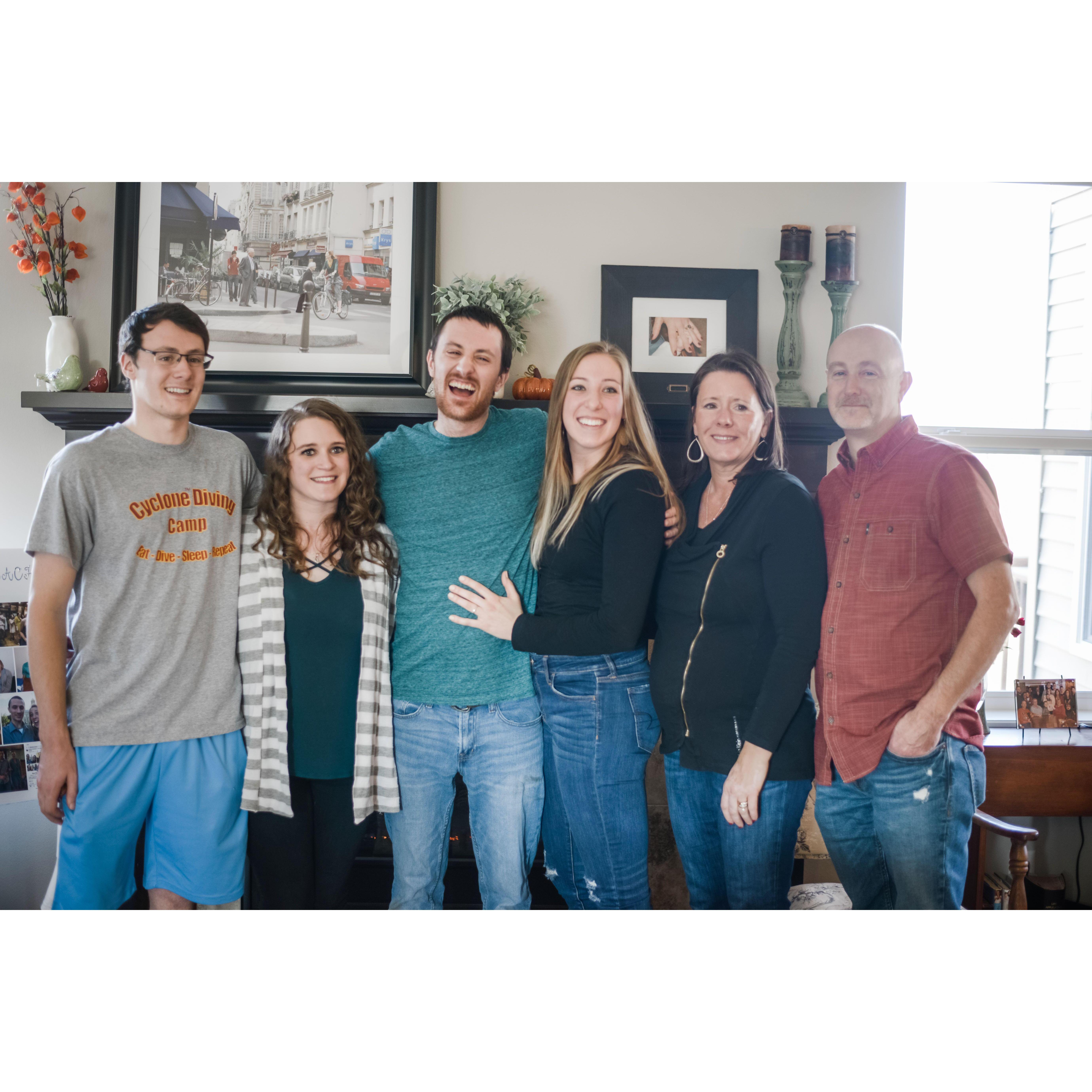 Brock, Elyse, and Mr. and Mrs. Christian