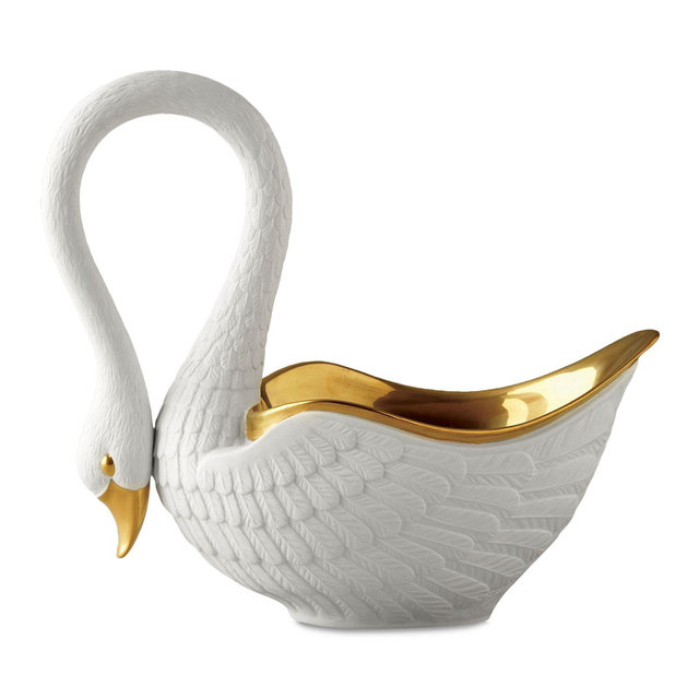 L'Objet White Swan Bowl, Medium