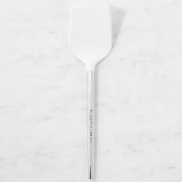 Williams Sonoma Stainless-Steel Silicone Solid Turner, White