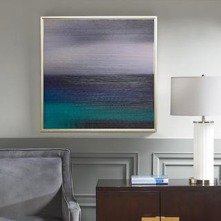 Blue Seascape Heavy Brush Gel Coat With Silver Framed