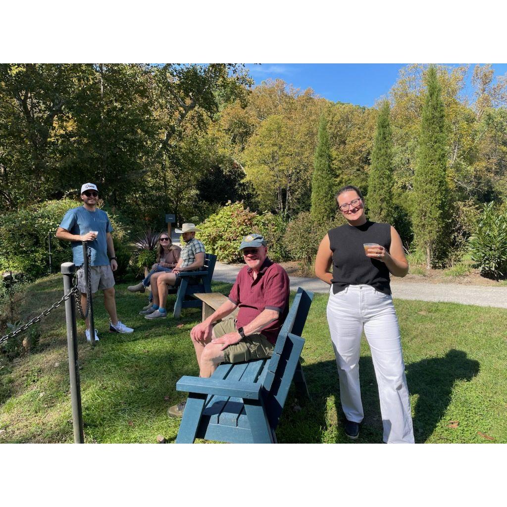 Mike and Mary Ellen's kids in Kentucky drinking bourbon.
