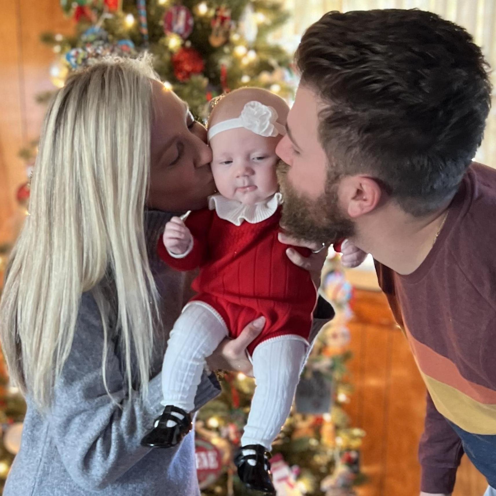 Our first Christmas with Elle, Taylorsville, NC - December 2021.