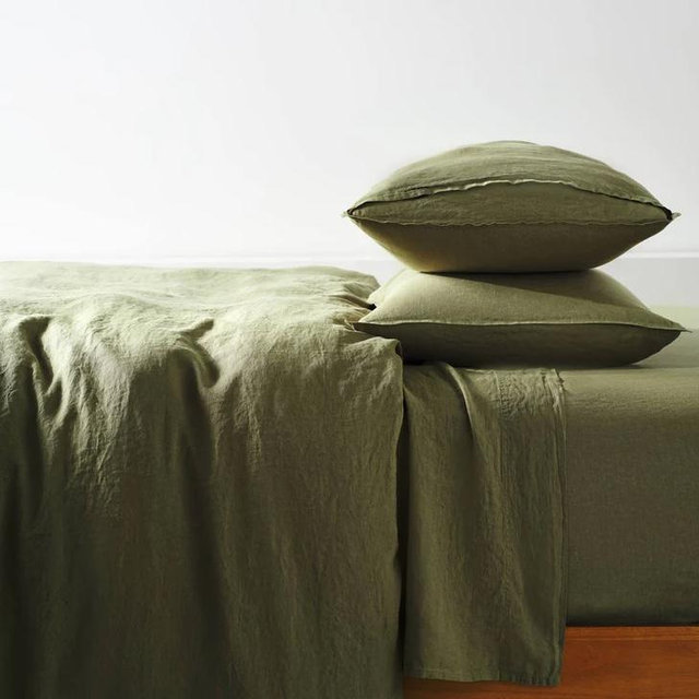 Washed European Linen Core Sheet Set