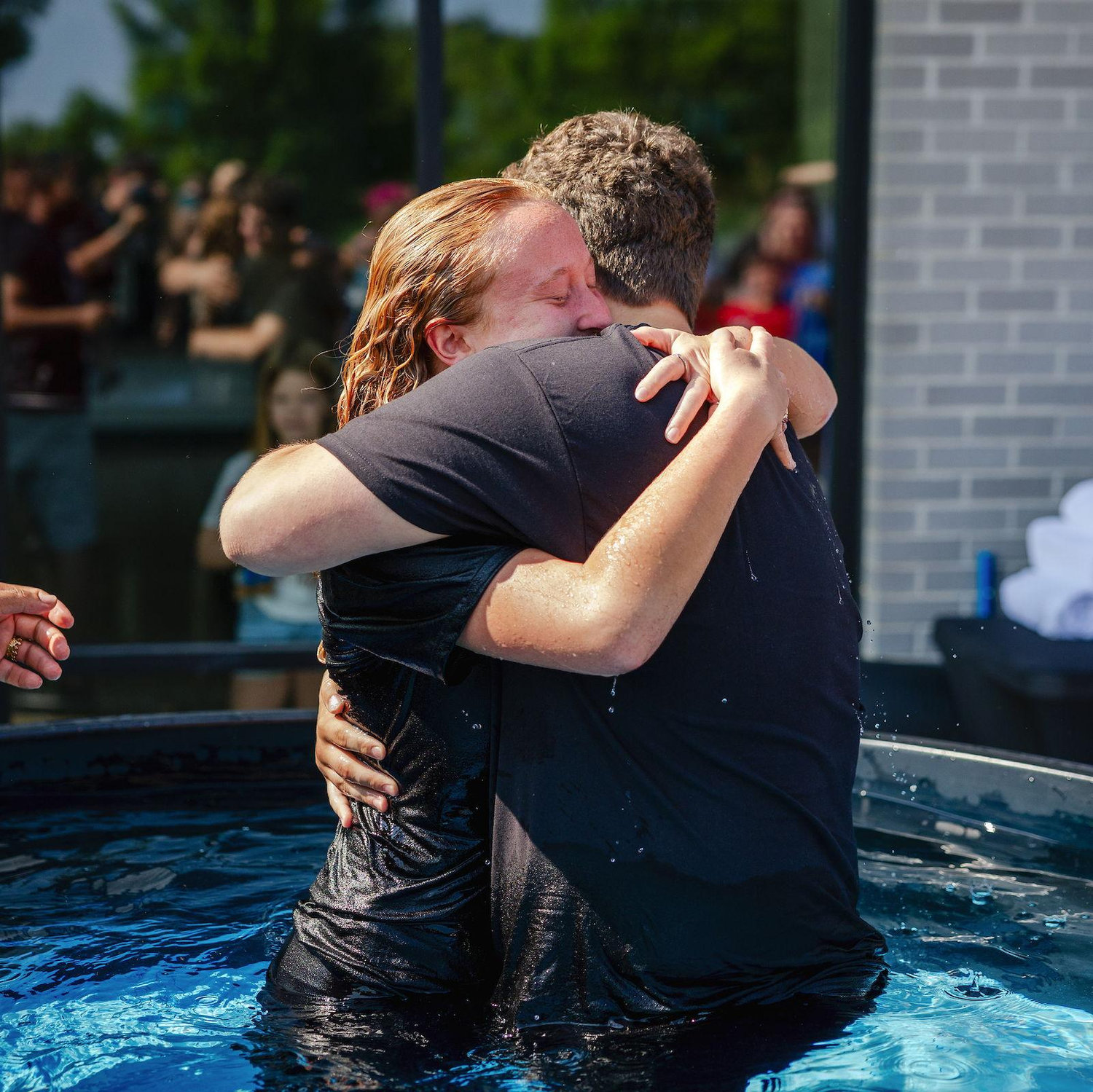 Luke and I started our relationship really young and far away from God. God sought us out and rebuilt our faith and relationship with Him at the Center. We baptized each other on July 28th, 2024.