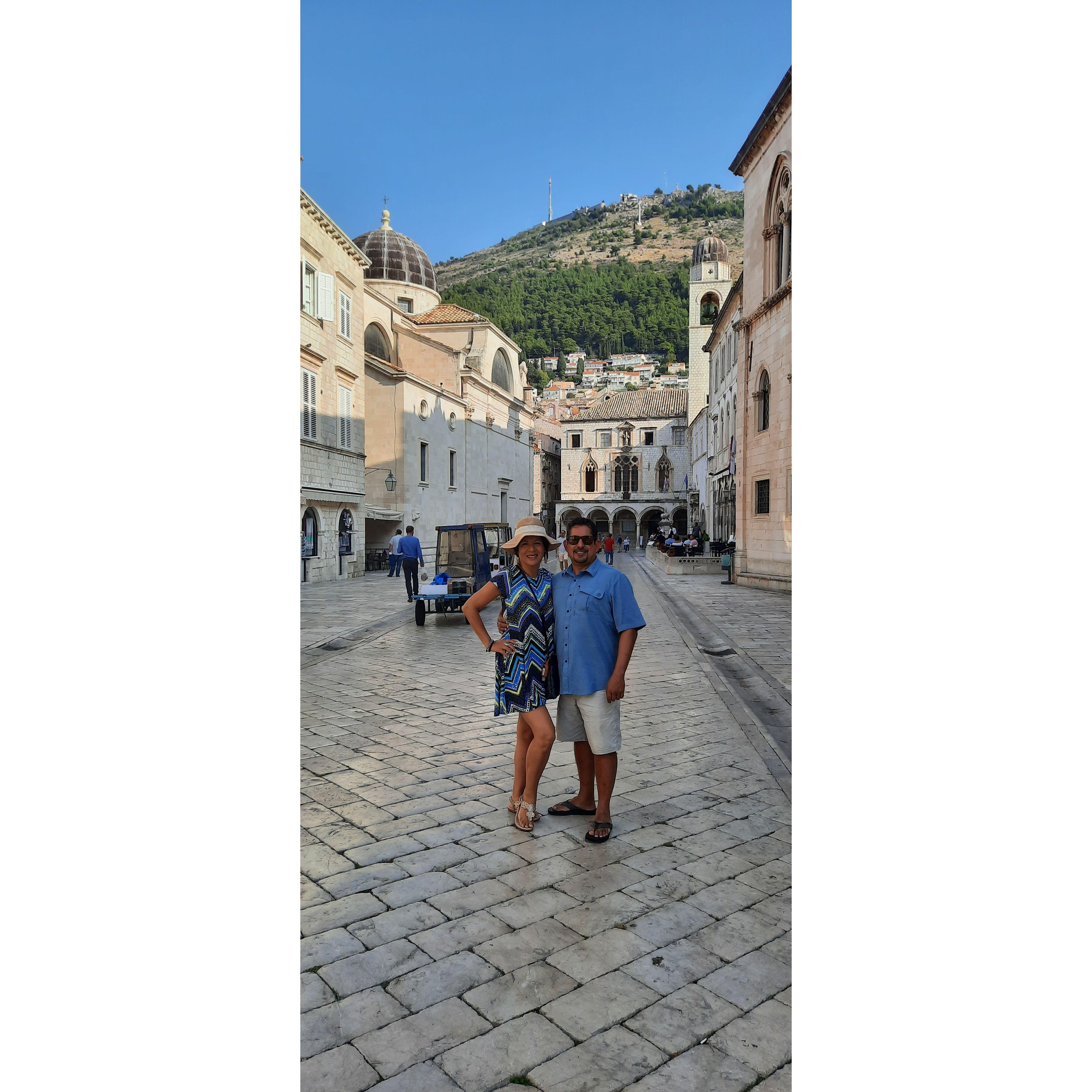 Visiting Game of thrones city. Dubronick , Croatia