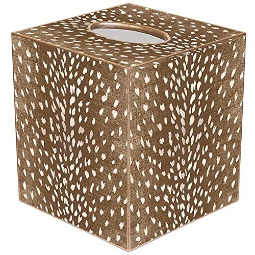 Marye-Kelley Rusty Antelope Tissue Box Cover Neutral Decorative Accent Bathroom Décor