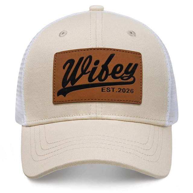 Hubby Wifey Groom Bride Patch Hats, Anniversary Honeymoon Wedding Gifts Cap for Husband Wife Men Women