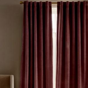 Quince Mauve Velvet Drapery (2 Panels)