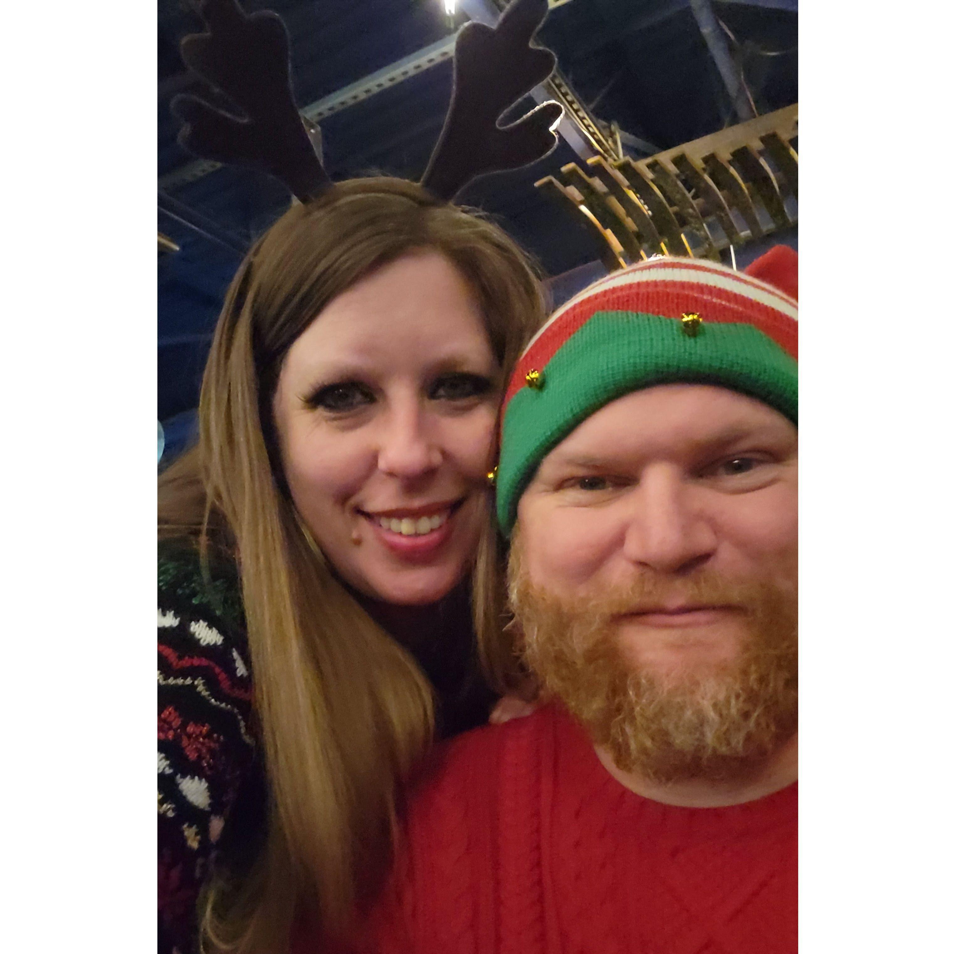 Festive for Bryant's work holiday party.
