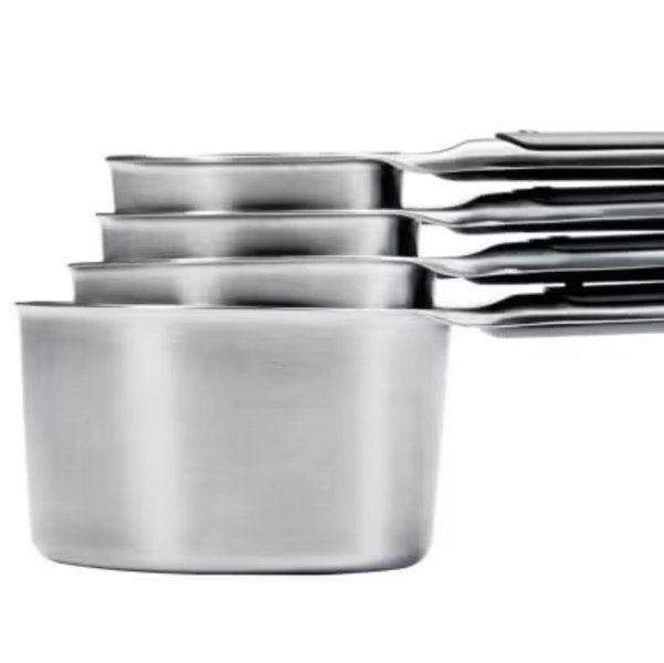OXO Good Grips 4 Piece Stainless Steel Measuring Cups with Magnetic Snaps